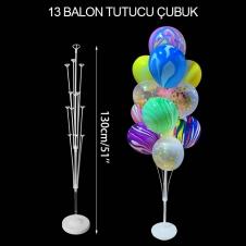 SAMM Balon Standı 132cm Yükseklik 13 Balon Tutucu Çubuk Balon Süsleme Standı