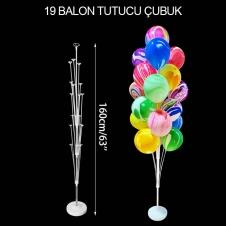SAMM Balon Standı 160cm Yükseklik 19 Balon Tutucu Çubuk Balon Süsleme Standı