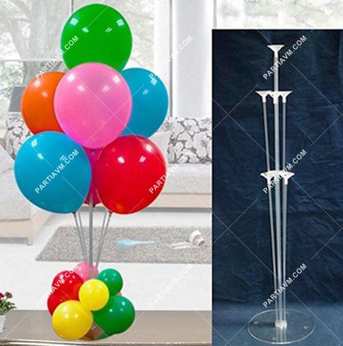 Balon Standı 70cm Yükseklik 7 Balon Tutucu Çubuk Balon Süsleme Standı