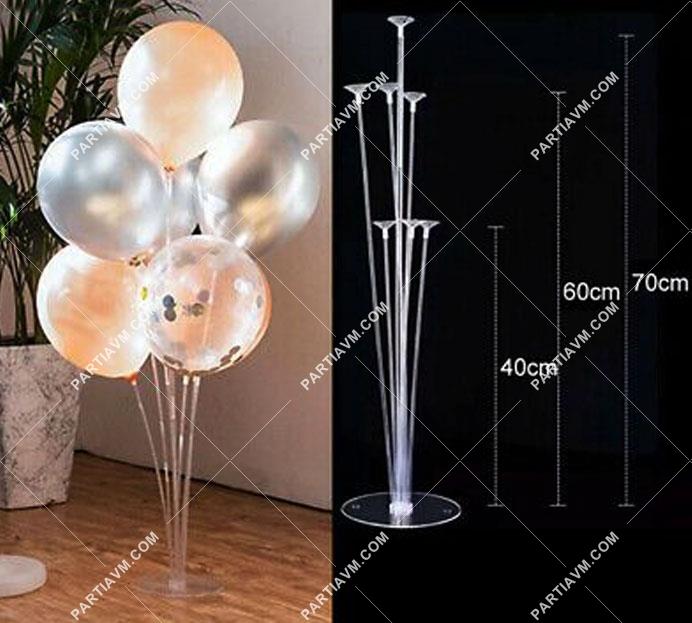 Balon Standı 70cm Yükseklik 7 Balon Tutucu Çubuk Balon Süsleme Standı