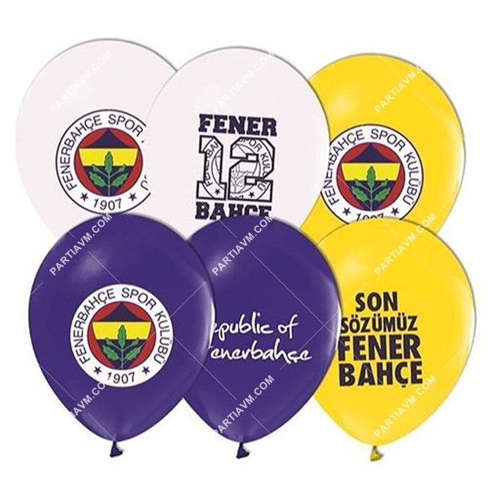 Baskılı Balon Fenerbahçe Temalı 30 cm 10 lu paket 