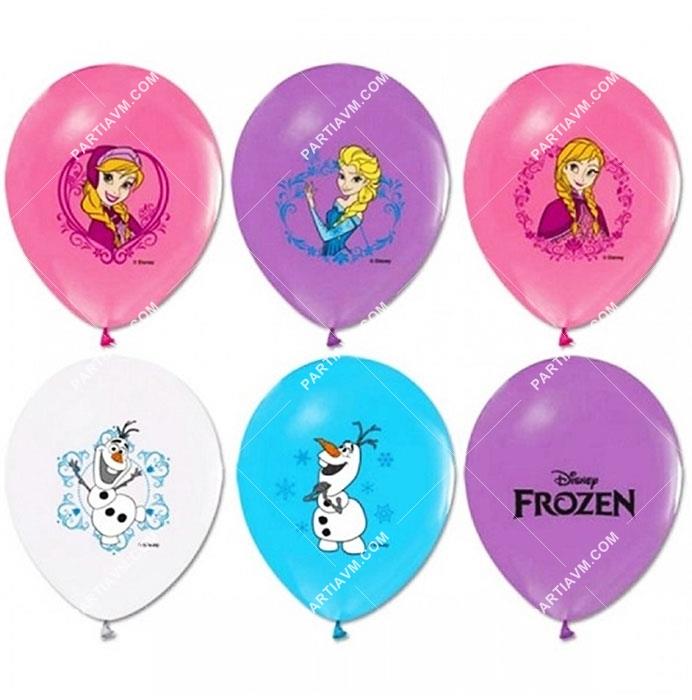 Baskılı Balon Frozen Temalı Karışık 10 lu paket 