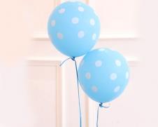 SAMM Baskılı Balon Puantiyeli Bebek Mavisi 10lu Paket  satın al