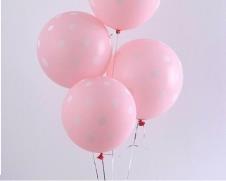 SAMM Baskılı Balon Puantiyeli Bebek Pembesi 10lu Paket  satın al