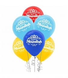 SAMM Baskılı Karışık Renk Maşallah Balon 10lu Paket  satın al