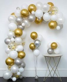 SAMM Beyaz ve Altın Tonları Zincir Balon Seti satın al