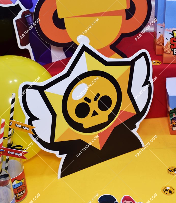 Brawl Stars Doğum Günü 30 cm Özel Kesim Dekor Pano