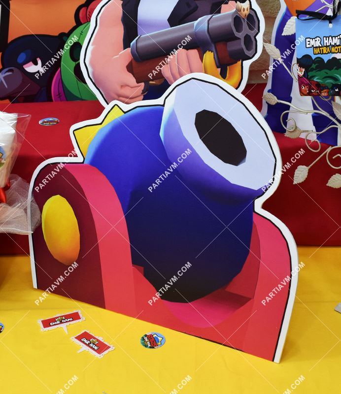 Brawl Stars Doğum Günü 35 cm Özel Kesim Dekor Pano