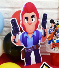 Partiavm Brawl Stars Doğum Günü 50 cm Özel Kesim Dekor Pano satın al