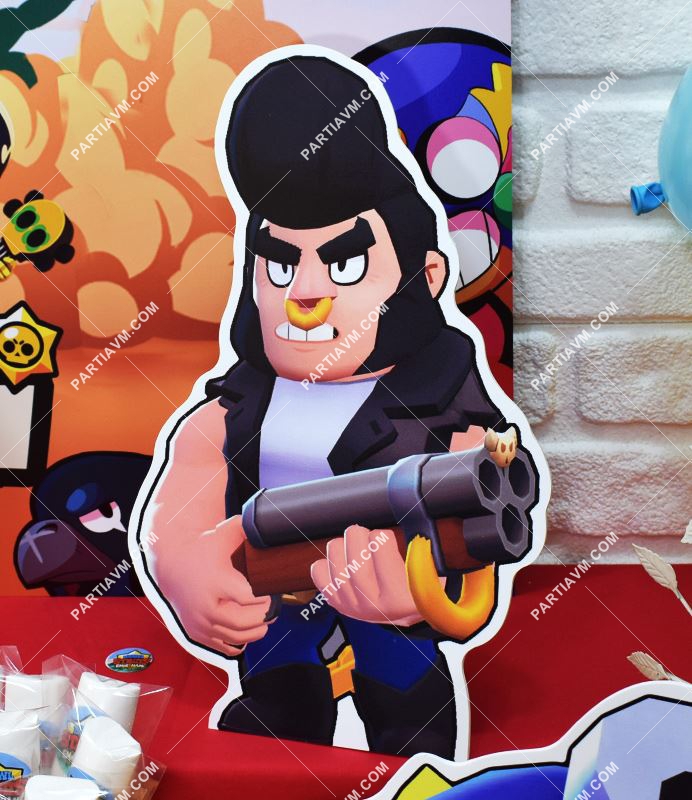 Brawl Stars Doğum Günü 40 cm Özel Kesim Dekor Pano