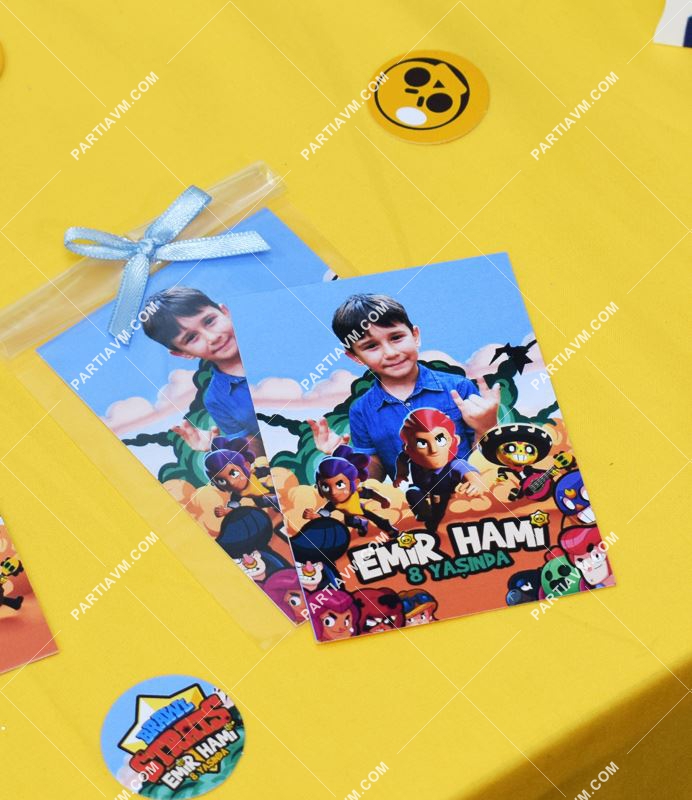 Brawl Stars Doğum Günü Hediyelik Magnet Kurdeleli Poşetinde 7x10 cm