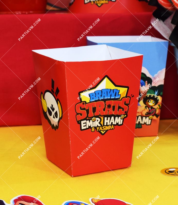 Brawl Stars Doğum Günü Popcorn Kutusu 5 Adet