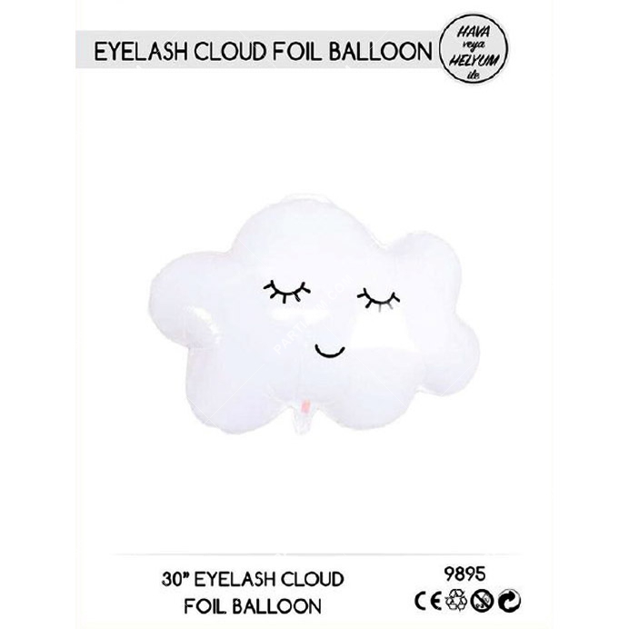 Folyo Balon Figür Bulut Gökkuşağı Model1 76cm