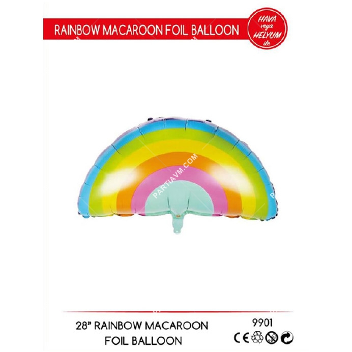Folyo Balon Figür Bulut Gökkuşağı Model5 72cm