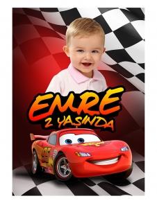 Partiavm Cars Movie Doğum Günü 70x100 cm Yırtılmaz Branda Afiş