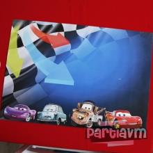 Partiavm Cars Movie Doğum Günü Süsleri Amerikan Servis Kalın Kuşe Kağıt 5 Adet