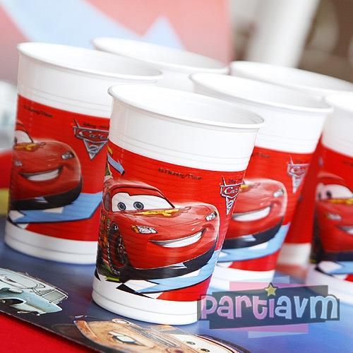 Cars Movie Doğum Günü Süsleri Bardak The Cars Movie Temalı Plastik 10 Adet