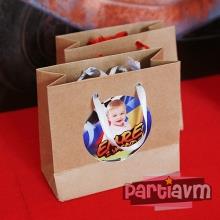 Partiavm Cars Movie Doğum Günü Süsleri Hediye Çantası Etiketli Kurdeleli 10 X 10 cm 5 Adet