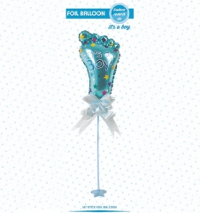 SAMM Cinsiyet Belirleme Partisi Süsleri Folyo Balon Ayaklı Set Its a boy Mavi 34cm  satın al