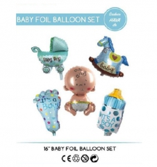 SAMM Cinsiyet Belirleme Partisi Süsleri Folyo Balon Erkek Bebek 5li Set  satın al