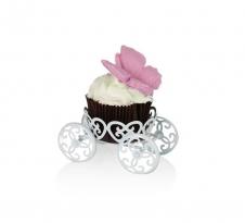 SAMM Cupcake Standı Metal Tekli Mini Araba Beyaz