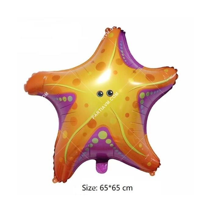 Deniz Canlıları Deniz Yıldızı Folyo Balon