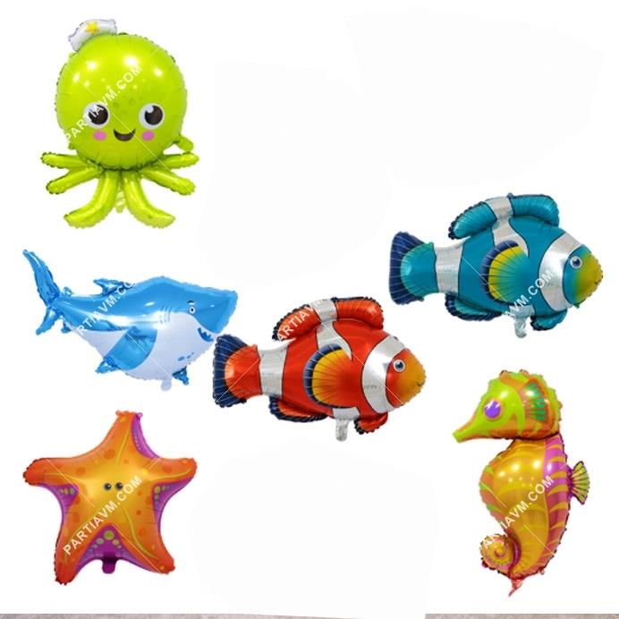 Deniz Canlıları Denizatı Folyo Balon