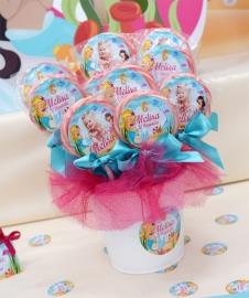 Partiavm Deniz Kızı Doğum Günü Lolipop Şeker Etiketli Kovada Süslemeli 10 Adet satın al