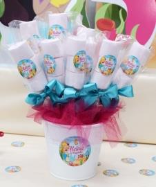 Partiavm Deniz Kızı Doğum Günü Marshmallow Etiketli Kovada 10 Adet Süslü Çubuklarda satın al