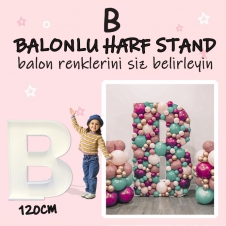 SAMM Dev B Harf Balon Standı Seti 120cm  (Balon Renklerinizi İstediğiniz Renklerde Siz Belirleyin) satın al