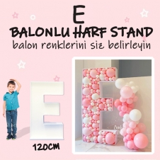 SAMM Dev E Harf Balon Standı Seti 120cm  (Balon Renklerinizi İstediğiniz Renklerde Siz Belirleyin)