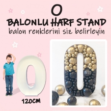 SAMM Dev O-Ö Harf Balon Standı Seti 120cm  (Balon Renklerinizi İstediğiniz Renklerde Siz Belirleyin)