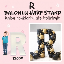 SAMM Dev R Harf Balon Standı Seti 120cm  (Balon Renklerinizi İstediğiniz Renklerde Siz Belirleyin) satın al