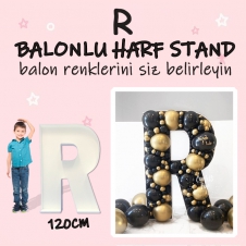 SAMM Dev R Harf Balon Standı Seti 120cm  (Balon Renklerinizi İstediğiniz Renklerde Siz Belirleyin)