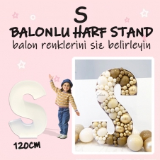 SAMM Dev S-Ş Harf Balon Standı Seti 120cm  (Balon Renklerinizi İstediğiniz Renklerde Siz Belirleyin)