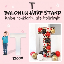 SAMM Dev T Harf Balon Standı Seti 120cm  (Balon Renklerinizi İstediğiniz Renklerde Siz Belirleyin)