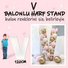 SAMM Dev U-Ü Harf Balon Standı Seti 120cm  (Balon Renklerinizi İstediğiniz Renklerde Siz Belirleyin)