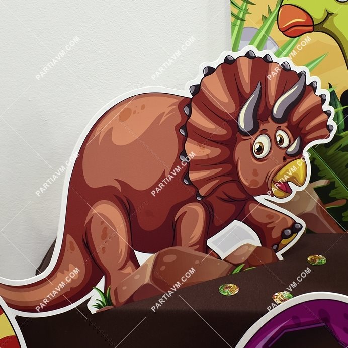 Dinozorlar Doğum Günü 60 x 35 cm Dinozor Dekor Pano