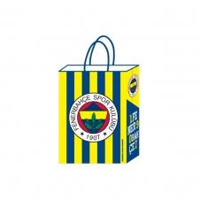 SAMM Fenerbahçe Lisanslı Kraft Hediye Çantası 18x8x24 cm 12 li