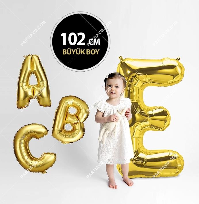 FHBLN01A Folyo Harf Balon 102 cm Gold