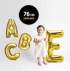 SAMM FHBLN01B Folyo Harf Balon 76 cm Gold