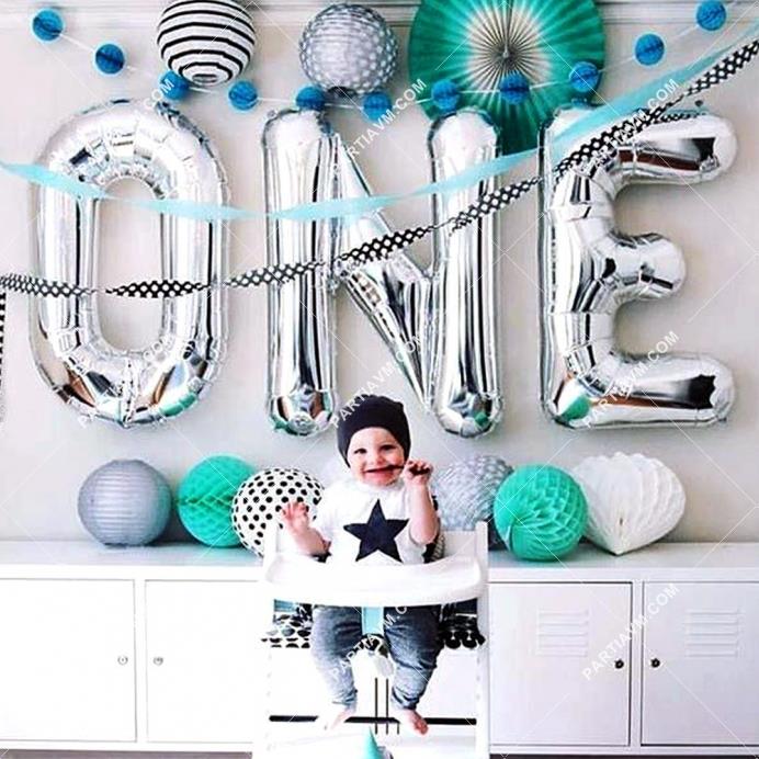 FHBLN02A Folyo Harf Balon 102 cm Silver