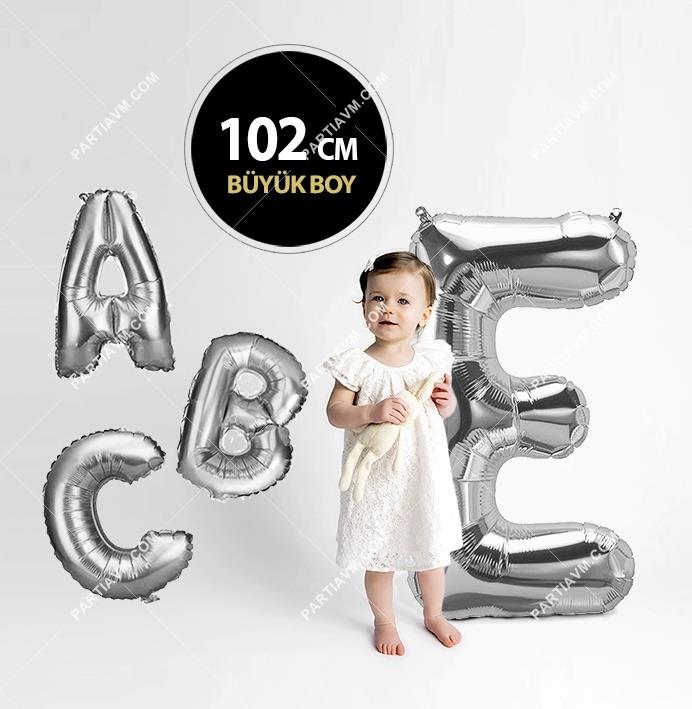 FHBLN02A Folyo Harf Balon 102 cm Silver