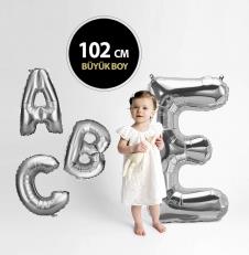 SAMM FHBLN02A Folyo Harf Balon 102 cm Silver satın al