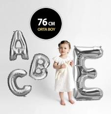 SAMM FHBLN02B Folyo Harf Balon 76 cm Silver satın al