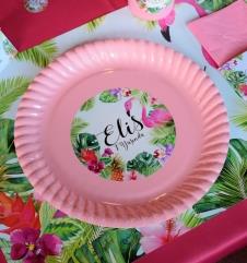 Partiavm Flamingo Aloha Doğum Günü Etiketli Karton Tabak 5 Adet satın al