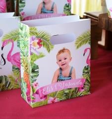 Partiavm Flamingo Aloha Doğum Günü Hediye Çantası Özel Tasarım 13 X 16 cm 5 Adet satın al