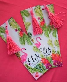Partiavm Flamingo Aloha Doğum Günü Hediyelik Püsküllü Kitap  Ayracı 5 Adet satın al