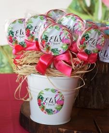 Partiavm Flamingo Aloha Doğum Günü Lolipop Şeker Etiketli Kovada Süslemeli 10 Adet satın al