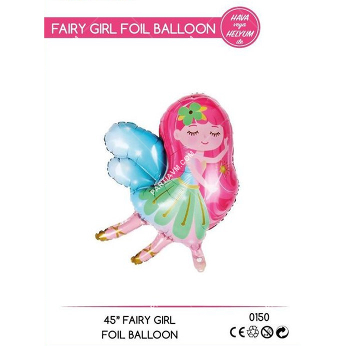 Folyo Balon Figür  Peri Kızı 118cm